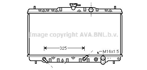 HD2041 AVA QUALITY COOLING Радиатор, охлаждение двигателя