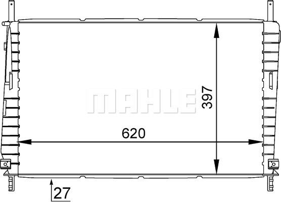 CR1141000S MAHLE Радиатор, охлаждение двигателя