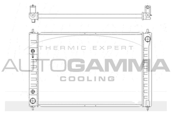110012 AUTOGAMMA Радиатор, охлаждение двигателя