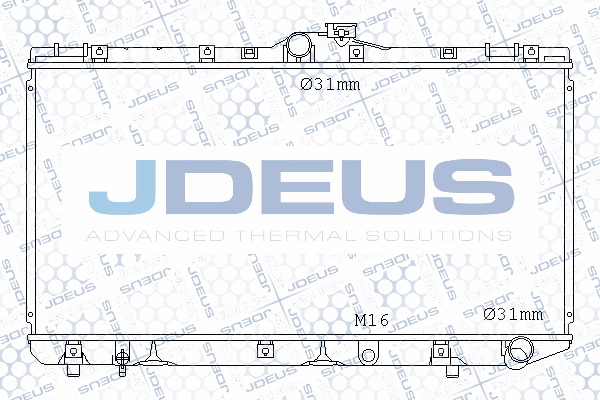 028N22 JDEUS Радиатор, охлаждение двигателя