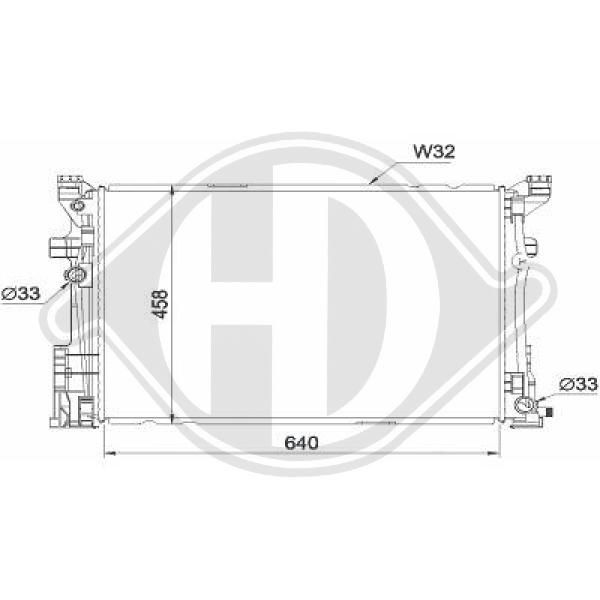 DCM2441 DIEDERICHS Радиатор, охлаждение двигателя