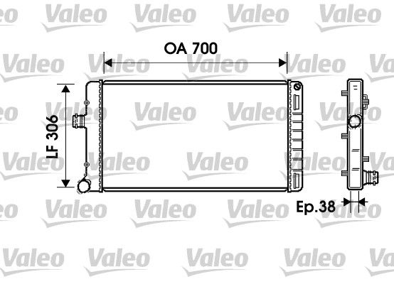 734224 VALEO Радиатор, охлаждение двигателя