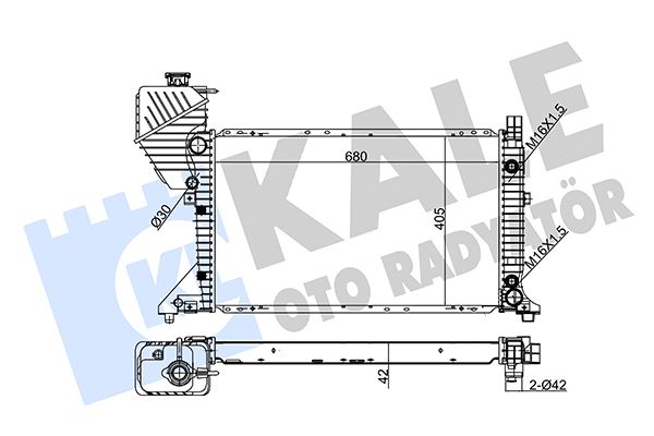 351100 KALE OTO RADYATÖR Радиатор, охлаждение двигателя