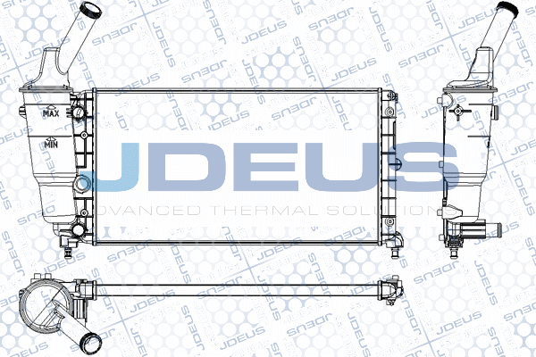 M0360090 JDEUS Радиатор, охлаждение двигателя