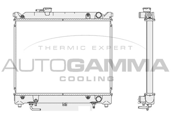 102342 AUTOGAMMA Радиатор, охлаждение двигателя