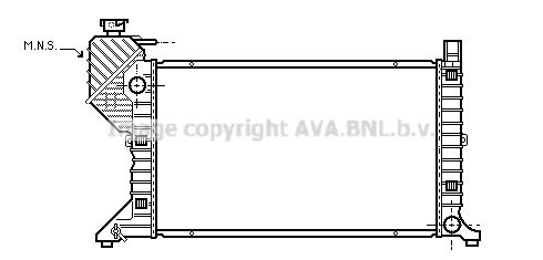 MSA2183 AVA QUALITY COOLING Радиатор, охлаждение двигателя