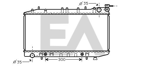 31R18081 EACLIMA Радиатор, охлаждение двигателя