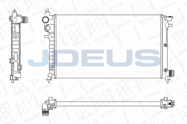 M0210261 JDEUS Радиатор, охлаждение двигателя