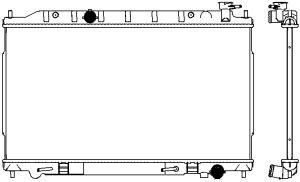 33411068 SAKURA Automotive Радиатор, охлаждение двигателя