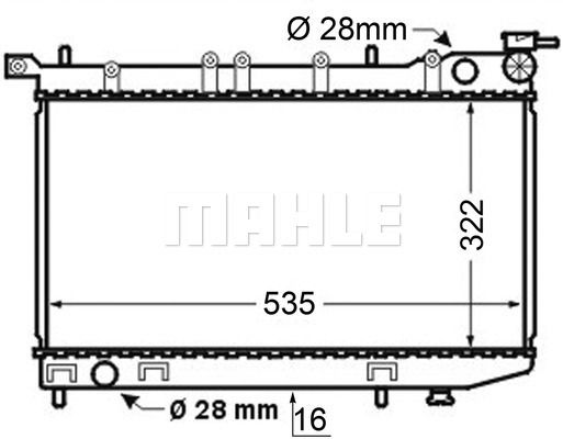 CR127000S MAHLE Радиатор, охлаждение двигателя