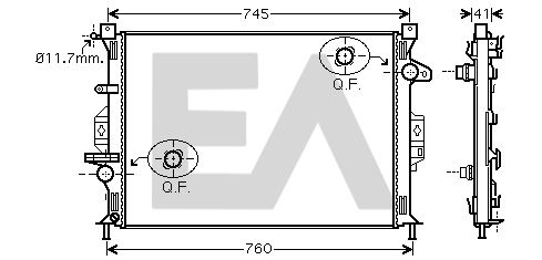 31R22135 EACLIMA Радиатор, охлаждение двигателя