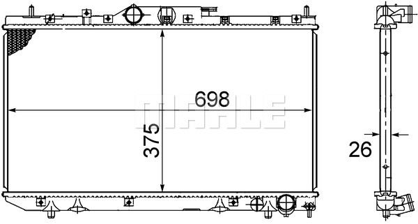 CR1688000S MAHLE Радиатор, охлаждение двигателя