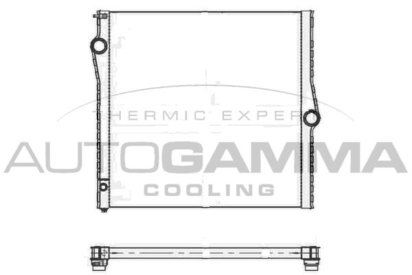 107134 AUTOGAMMA Радиатор, охлаждение двигателя