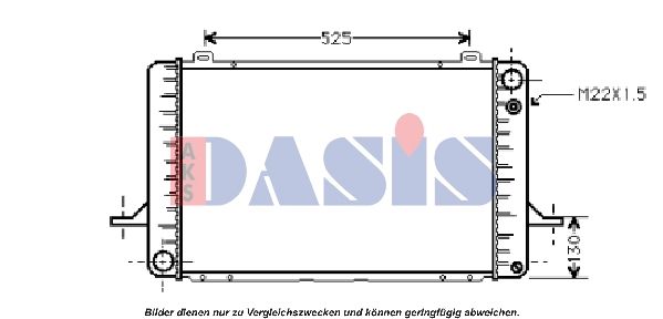 090420N AKS DASIS Радиатор, охлаждение двигателя