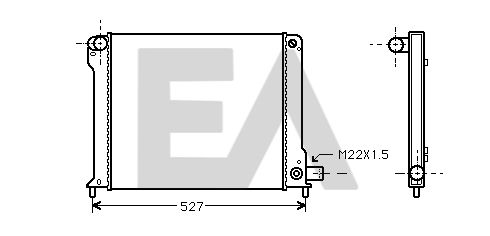 31R25023 EACLIMA Радиатор, охлаждение двигателя