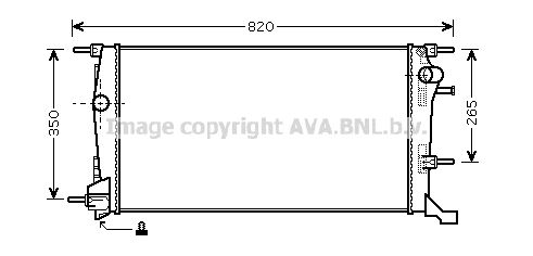 RTA2445 AVA QUALITY COOLING Радиатор, охлаждение двигателя