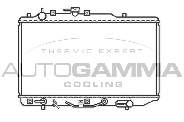 100476 AUTOGAMMA Радиатор, охлаждение двигателя