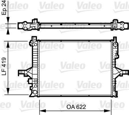 735237 VALEO Радиатор, охлаждение двигателя