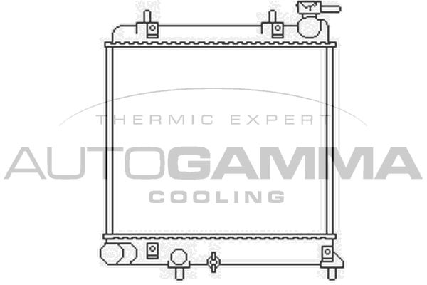 103436 AUTOGAMMA Радиатор, охлаждение двигателя