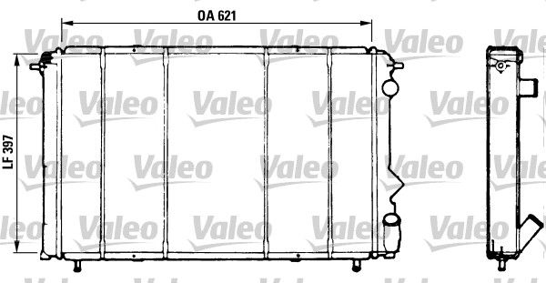 730184 VALEO Радиатор, охлаждение двигателя