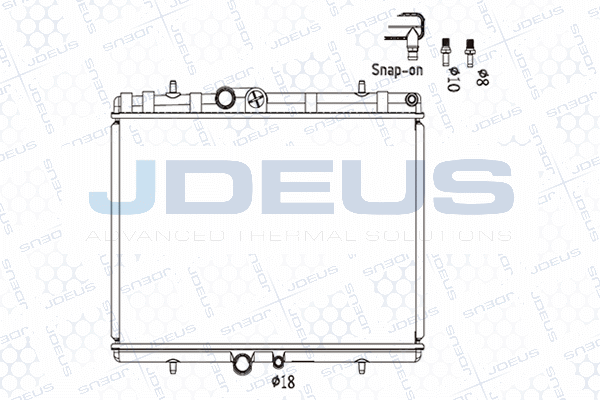 M0210400 JDEUS Радиатор, охлаждение двигателя