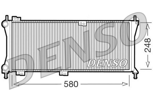 DRM09083 DENSO Радиатор, охлаждение двигателя