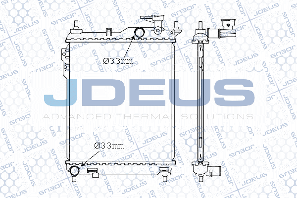 M0540150 JDEUS Радиатор, охлаждение двигателя