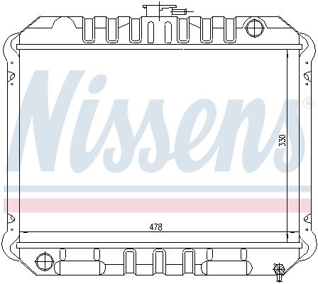 62933 NISSENS Радиатор, охлаждение двигателя