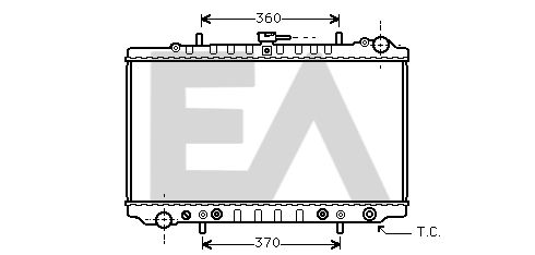 31R18059 EACLIMA Радиатор, охлаждение двигателя