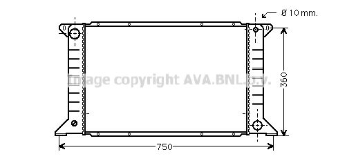 FD2168 AVA QUALITY COOLING Радиатор, охлаждение двигателя