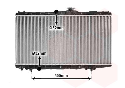 53002155 VAN WEZEL Радиатор, охлаждение двигателя
