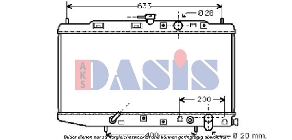 100331N AKS DASIS Радиатор, охлаждение двигателя