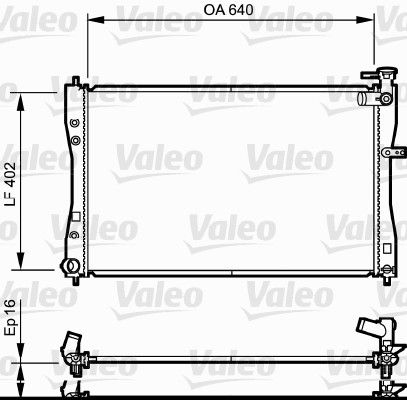 735057 VALEO Радиатор, охлаждение двигателя