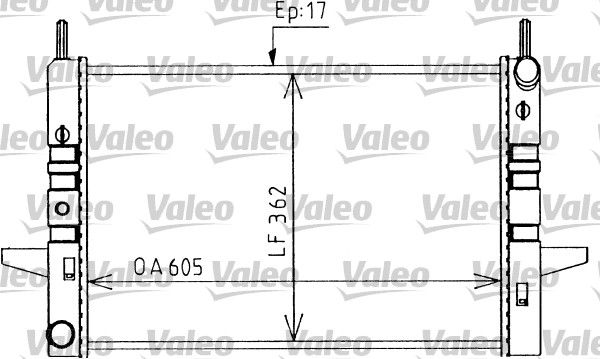 730590 VALEO Радиатор, охлаждение двигателя