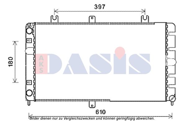 490016N AKS DASIS Радиатор, охлаждение двигателя