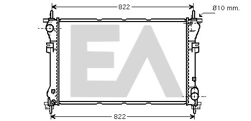 31R22078 EACLIMA Радиатор, охлаждение двигателя