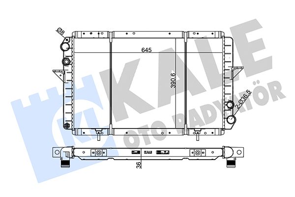 153699 KALE OTO RADYATÖR Радиатор, охлаждение двигателя