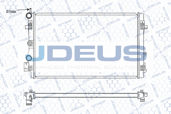 M0250300 JDEUS Радиатор, охлаждение двигателя