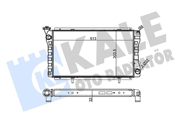159100 KALE OTO RADYATÖR Радиатор, охлаждение двигателя