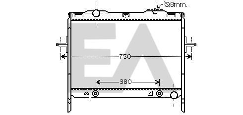 31R36075 EACLIMA Радиатор, охлаждение двигателя