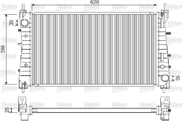 733203 VALEO Радиатор, охлаждение двигателя
