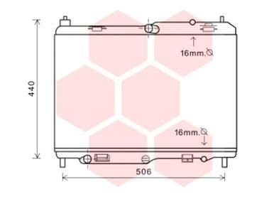 18002441 VAN WEZEL Радиатор, охлаждение двигателя
