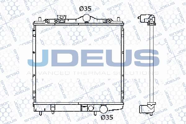 018M07 JDEUS Радиатор, охлаждение двигателя