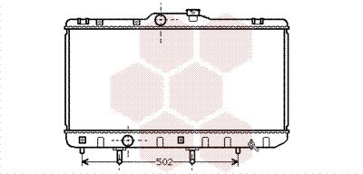 53002189 VAN WEZEL Радиатор, охлаждение двигателя