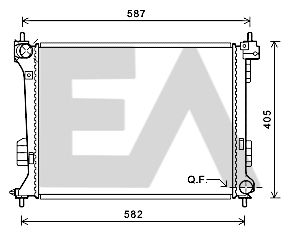 31R28088 EACLIMA Радиатор, охлаждение двигателя