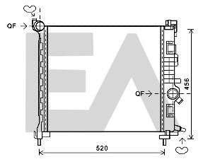 31R54129 EACLIMA Радиатор, охлаждение двигателя