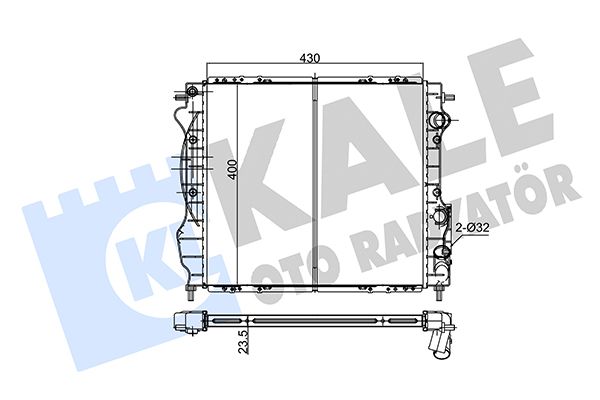 152900 KALE OTO RADYATÖR Радиатор, охлаждение двигателя