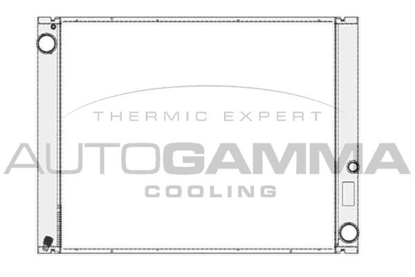 104667 AUTOGAMMA Радиатор, охлаждение двигателя