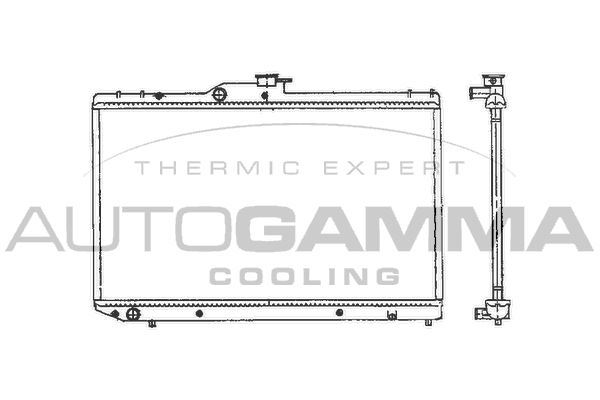 101277 AUTOGAMMA Радиатор, охлаждение двигателя