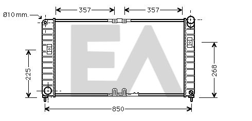 31R54110 EACLIMA Радиатор, охлаждение двигателя